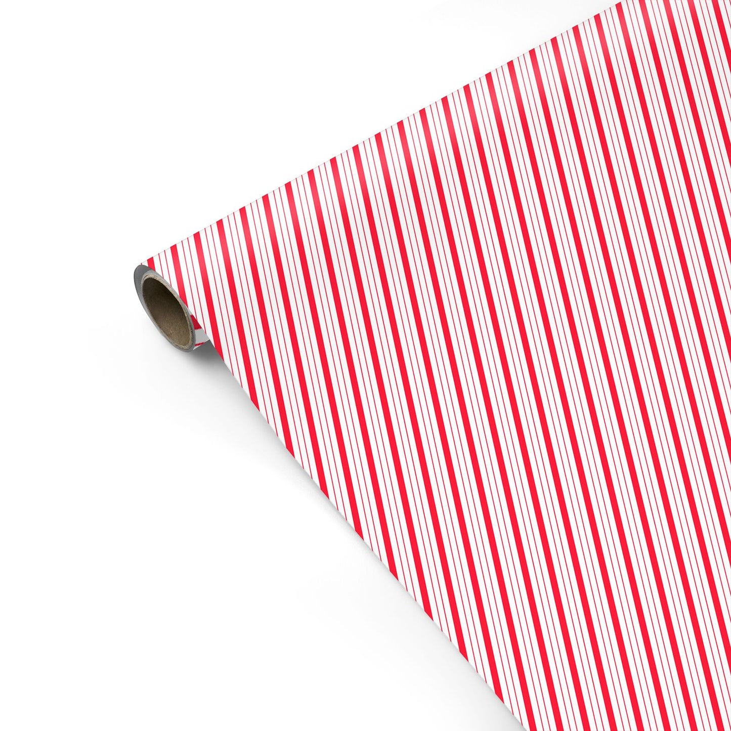 Candy Cane Pinstripe Christmas Personalised Gift Wrap