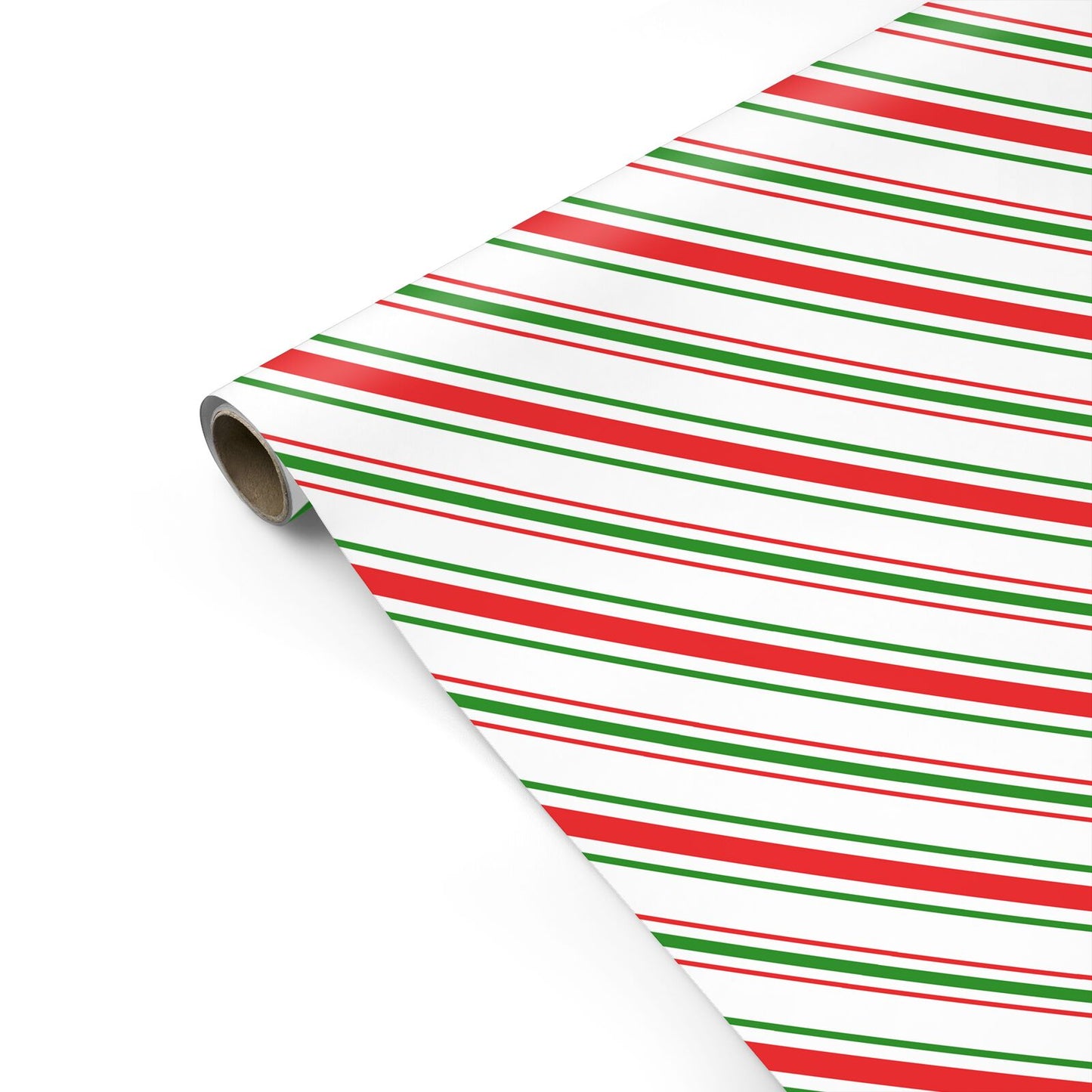 Candy Cane Striped Personalised Gift Wrap