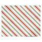 Candy Cane Striped Personalised Wrapping Paper Alternative