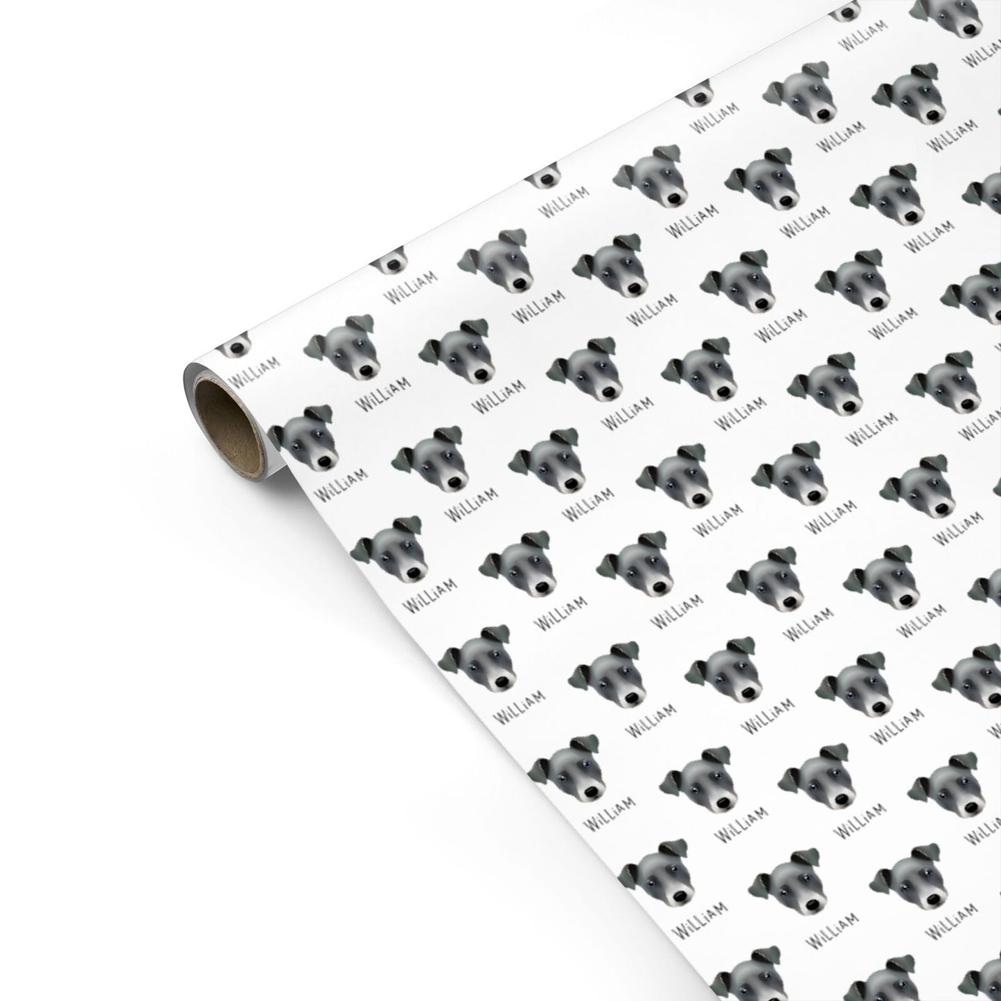 Chi Staffy Bull Icon with Name Personalised Gift Wrap