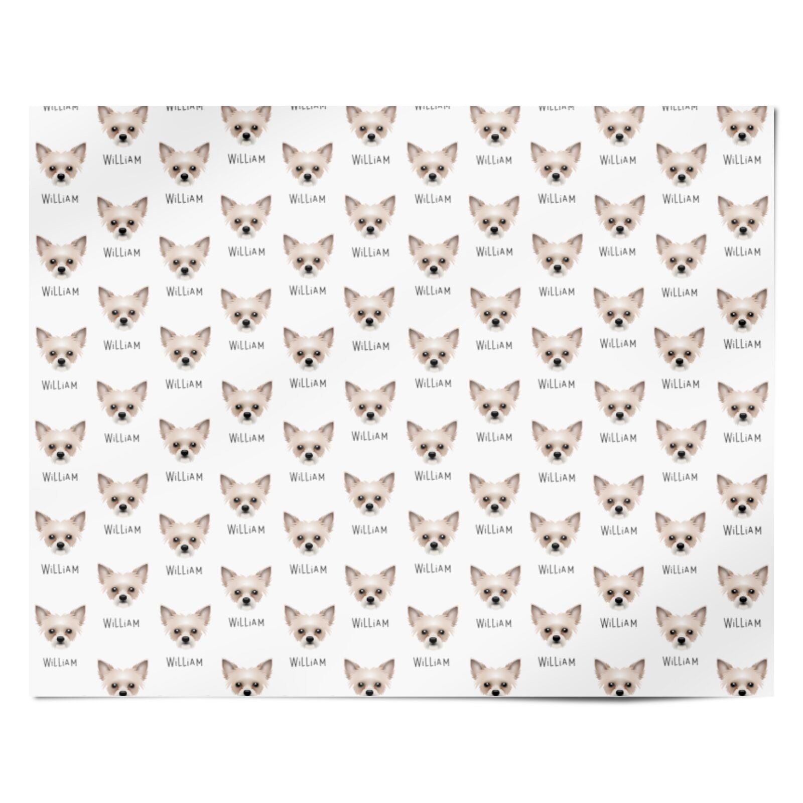 Chipoo Icon with Name Personalised Wrapping Paper Alternative