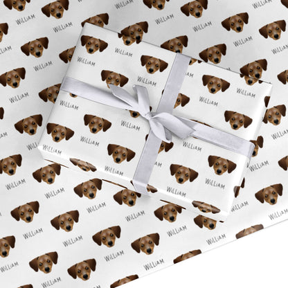 Chiweenie Icon with Name Custom Wrapping Paper