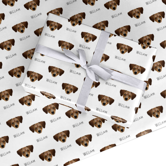 Chiweenie Icon with Name Custom Wrapping Paper