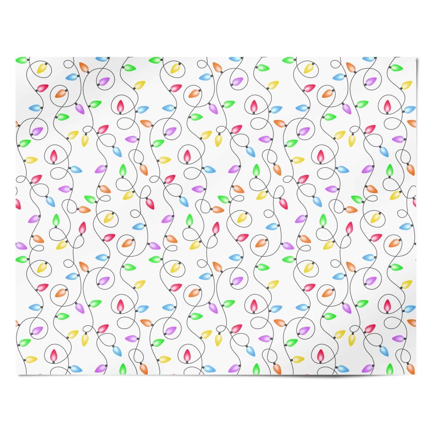 Christmas Lights Luxury Personalised Wrapping Paper Alternative