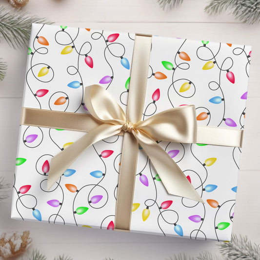 Christmas Lights Luxury Wrapping Paper