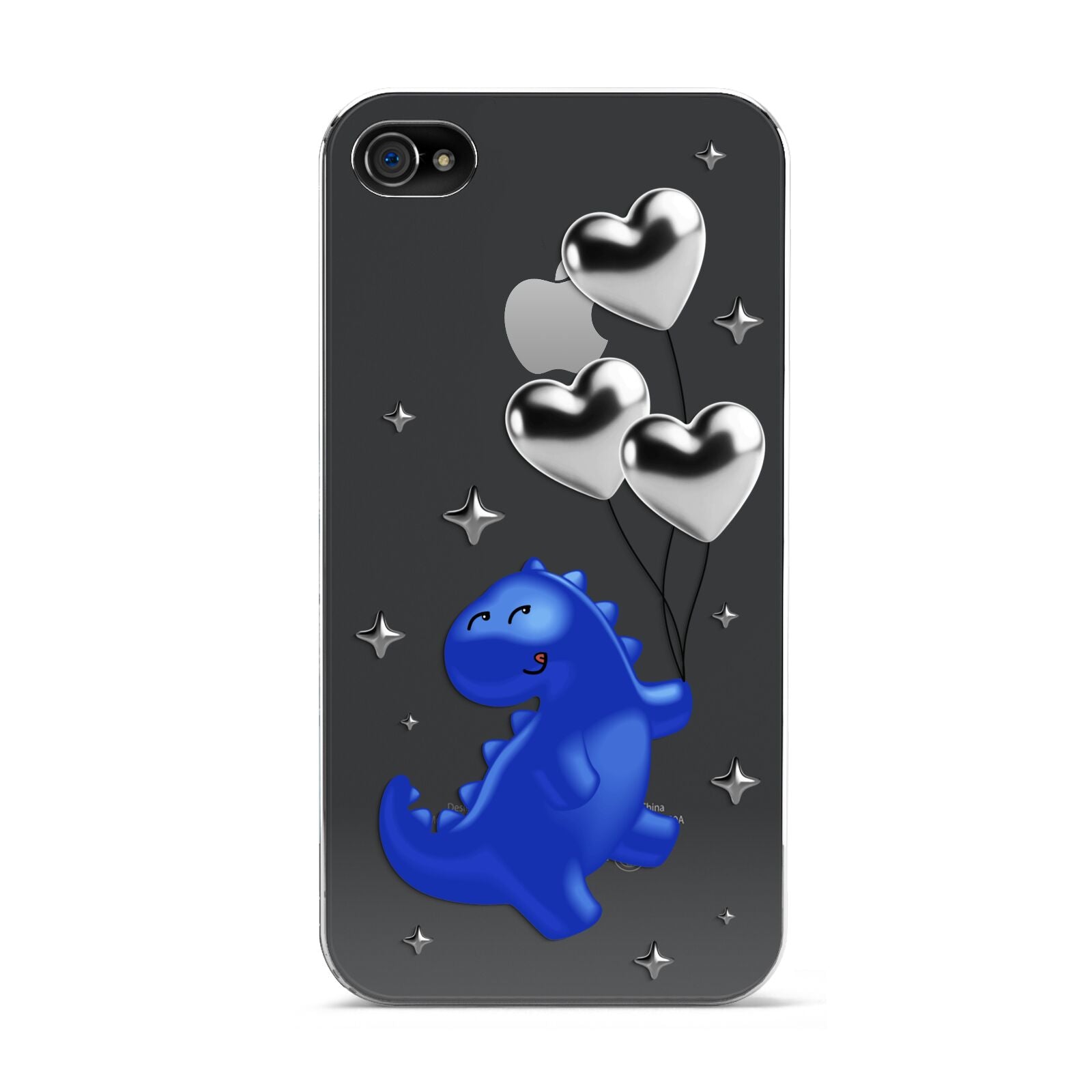 Chrome Dinosaur Balloons Apple iPhone 4s Case