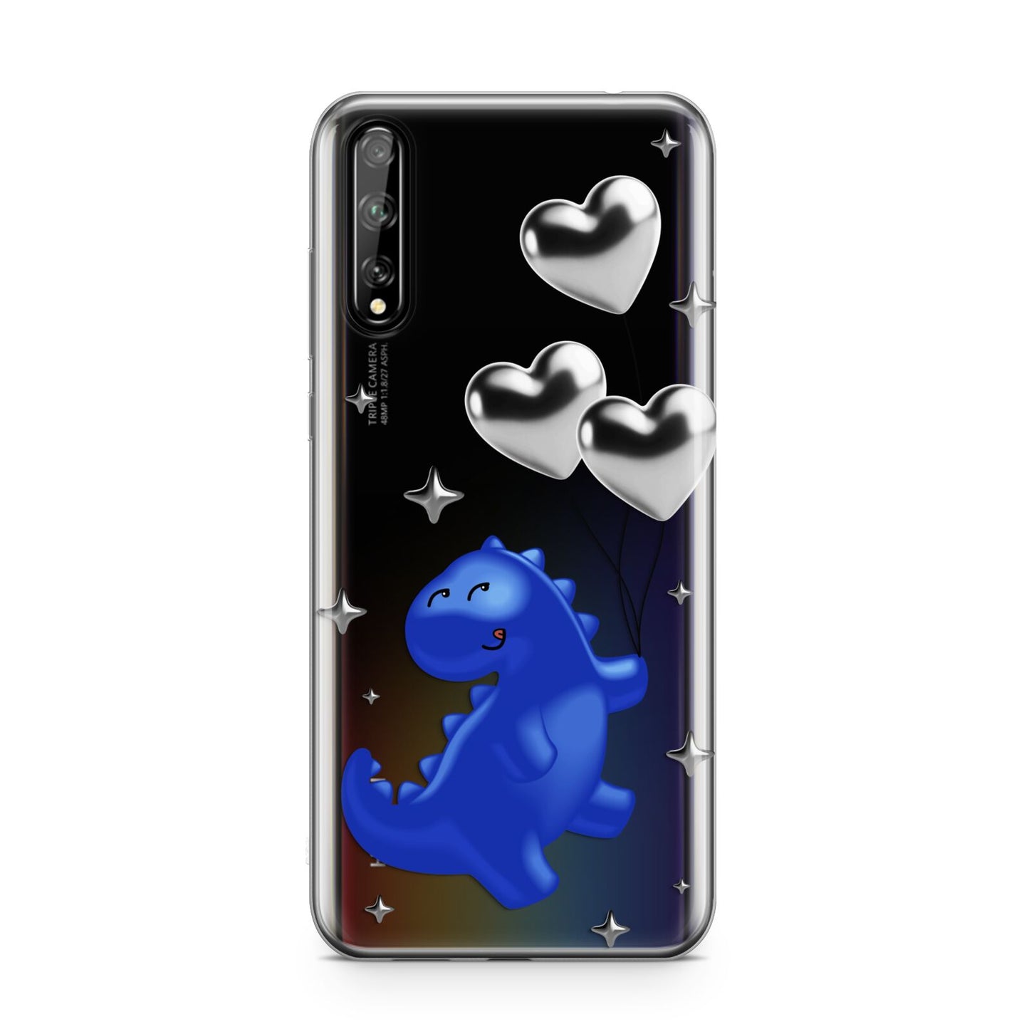 Chrome Dinosaur Balloons Huawei Enjoy 10s Phone Case