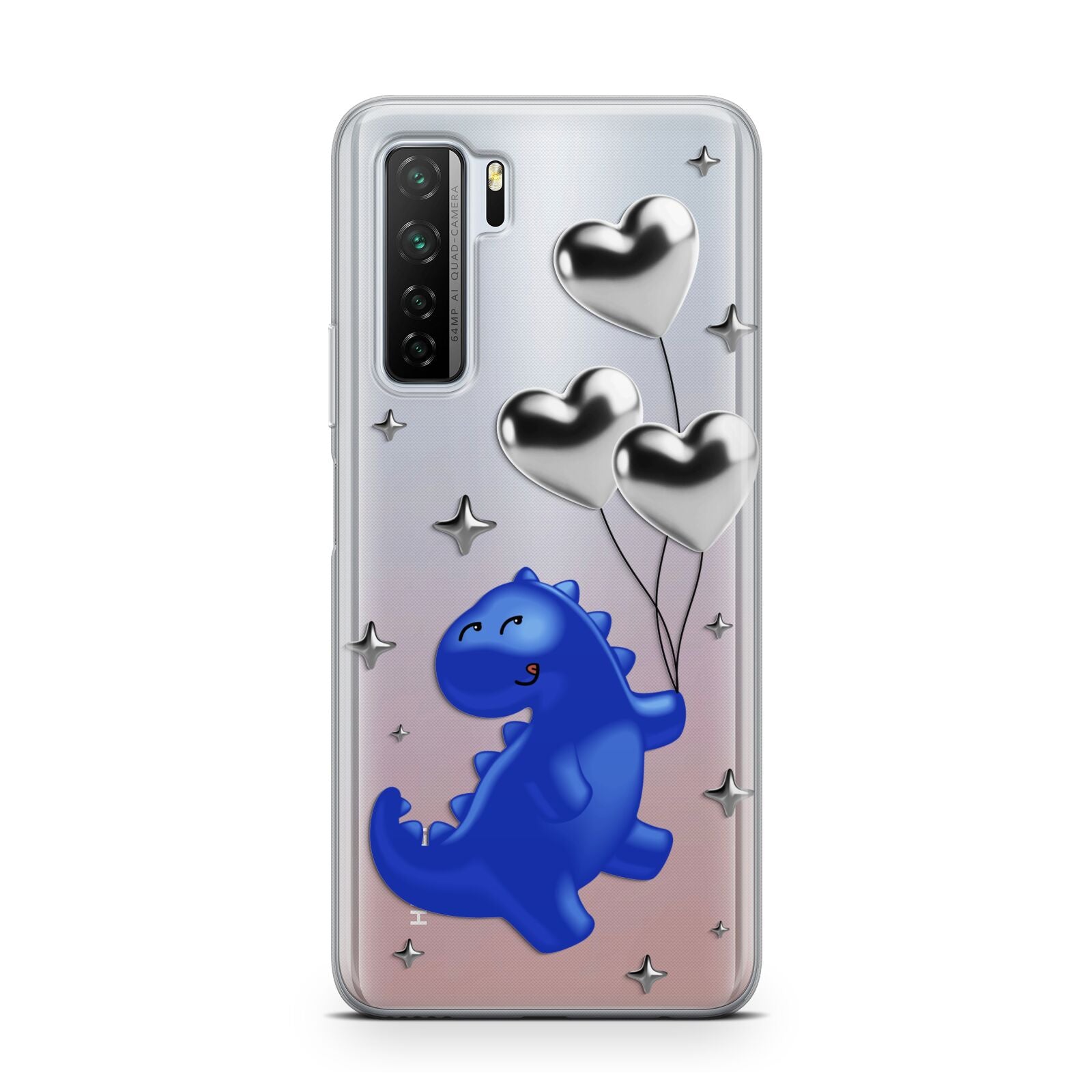 Chrome Dinosaur Balloons Huawei P40 Lite 5G Phone Case