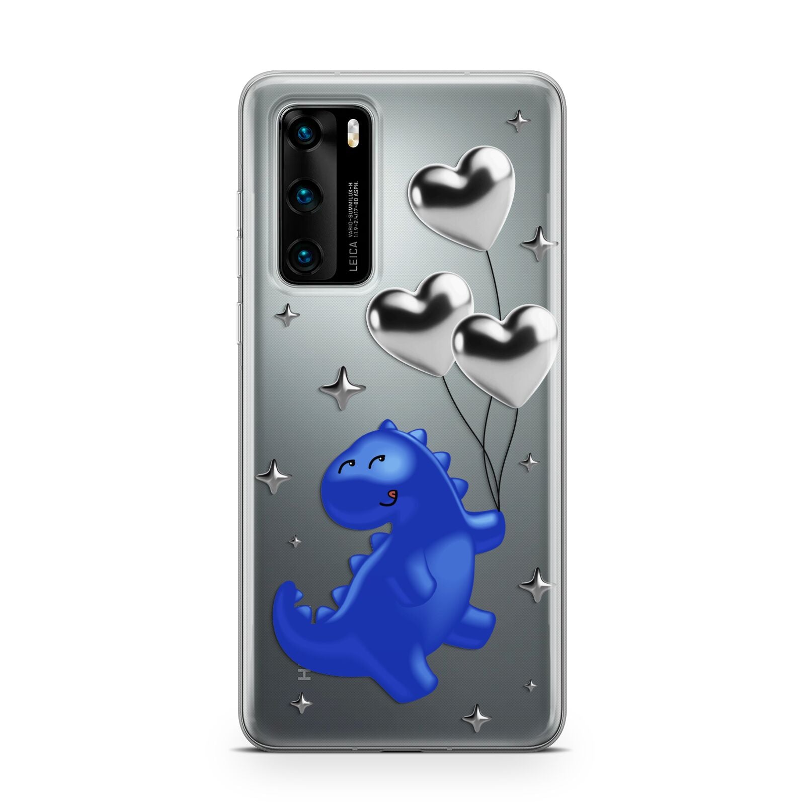 Chrome Dinosaur Balloons Huawei P40 Phone Case