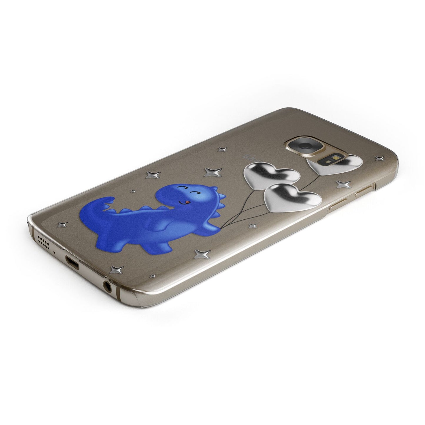 Chrome Dinosaur Balloons Samsung Galaxy Case Bottom Cutout