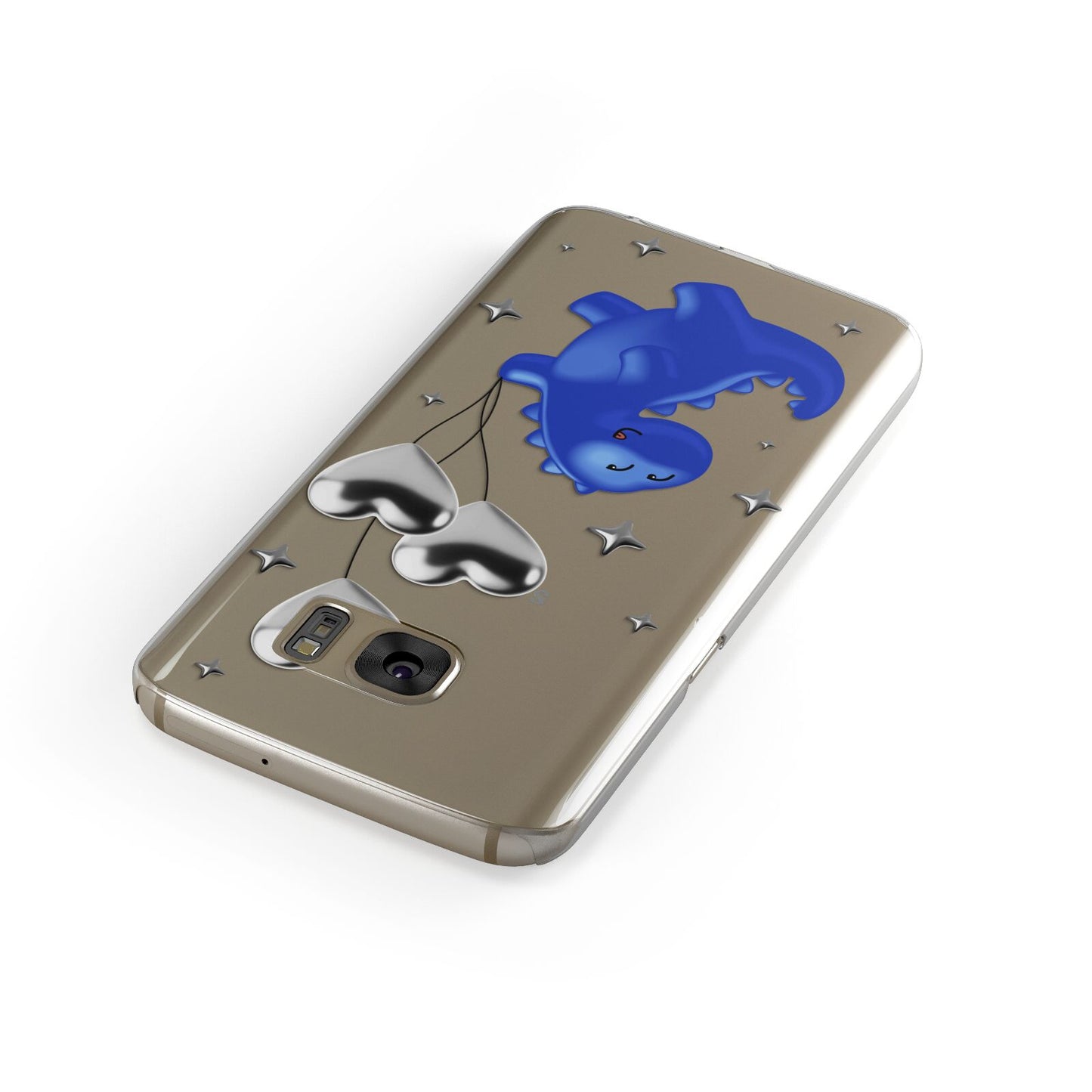 Chrome Dinosaur Balloons Samsung Galaxy Case Front Close Up