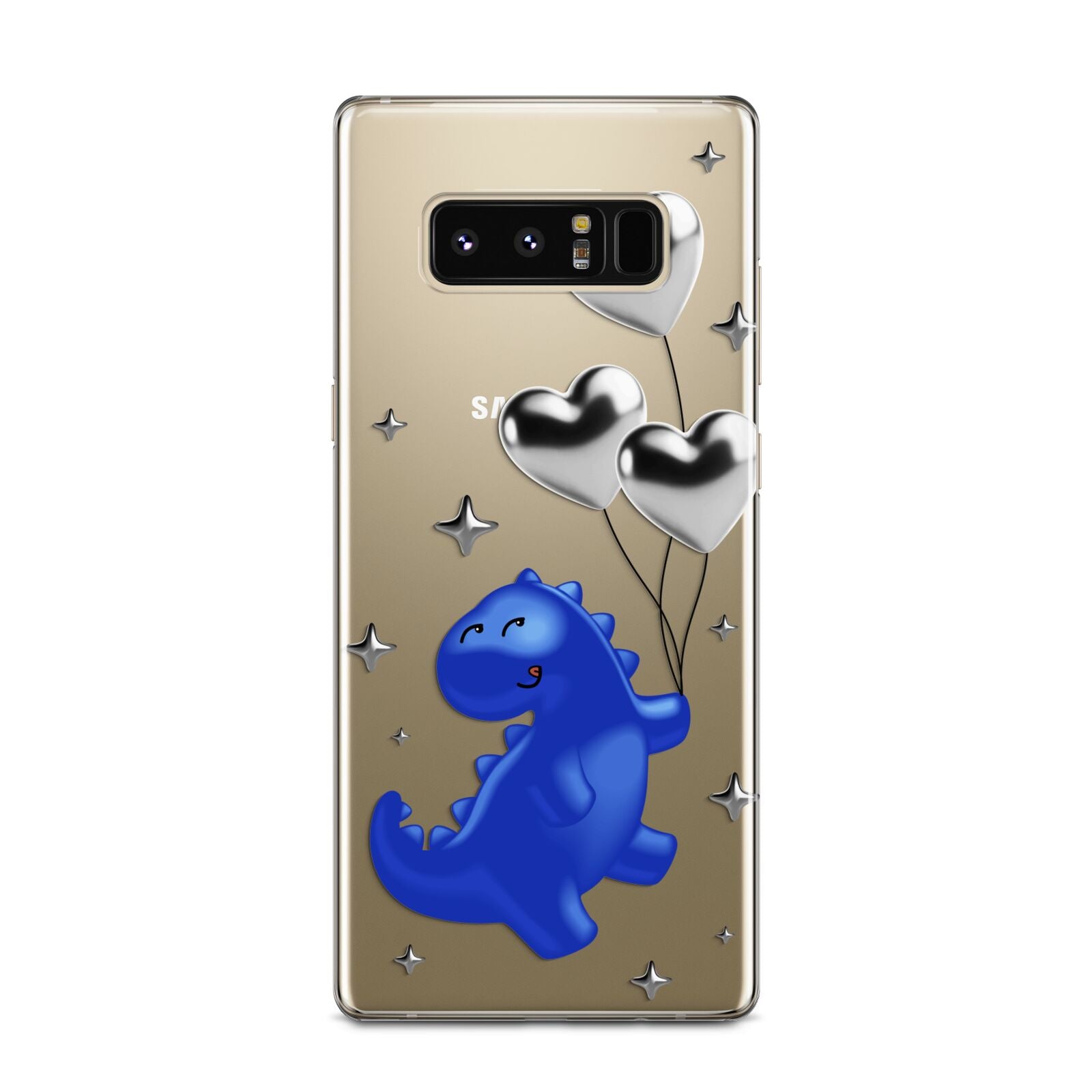 Chrome Dinosaur Balloons Samsung Galaxy Note 8 Case