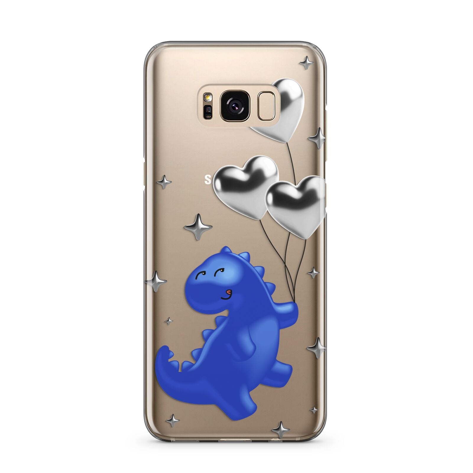 Chrome Dinosaur Balloons Samsung Galaxy S8 Plus Case