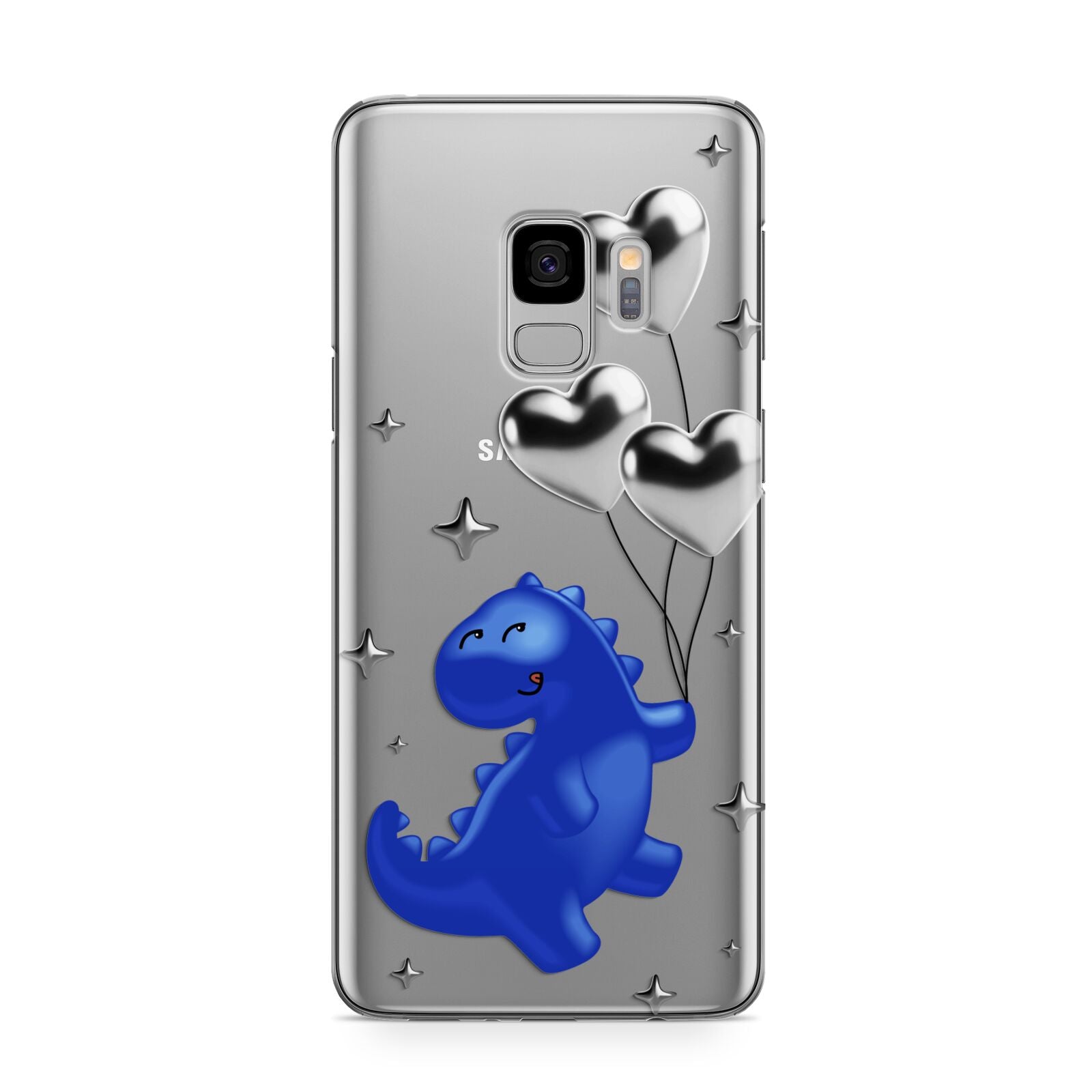 Chrome Dinosaur Balloons Samsung Galaxy S9 Case