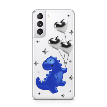 Chrome Dinosaur Balloons Samsung S21 Case