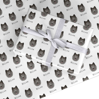 Chusky Icon with Name Custom Wrapping Paper