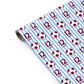 Claret and Blue Personalised Football Personalised Gift Wrap