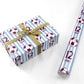 Claret and Blue Personalised Football Personalised Wrapping Paper