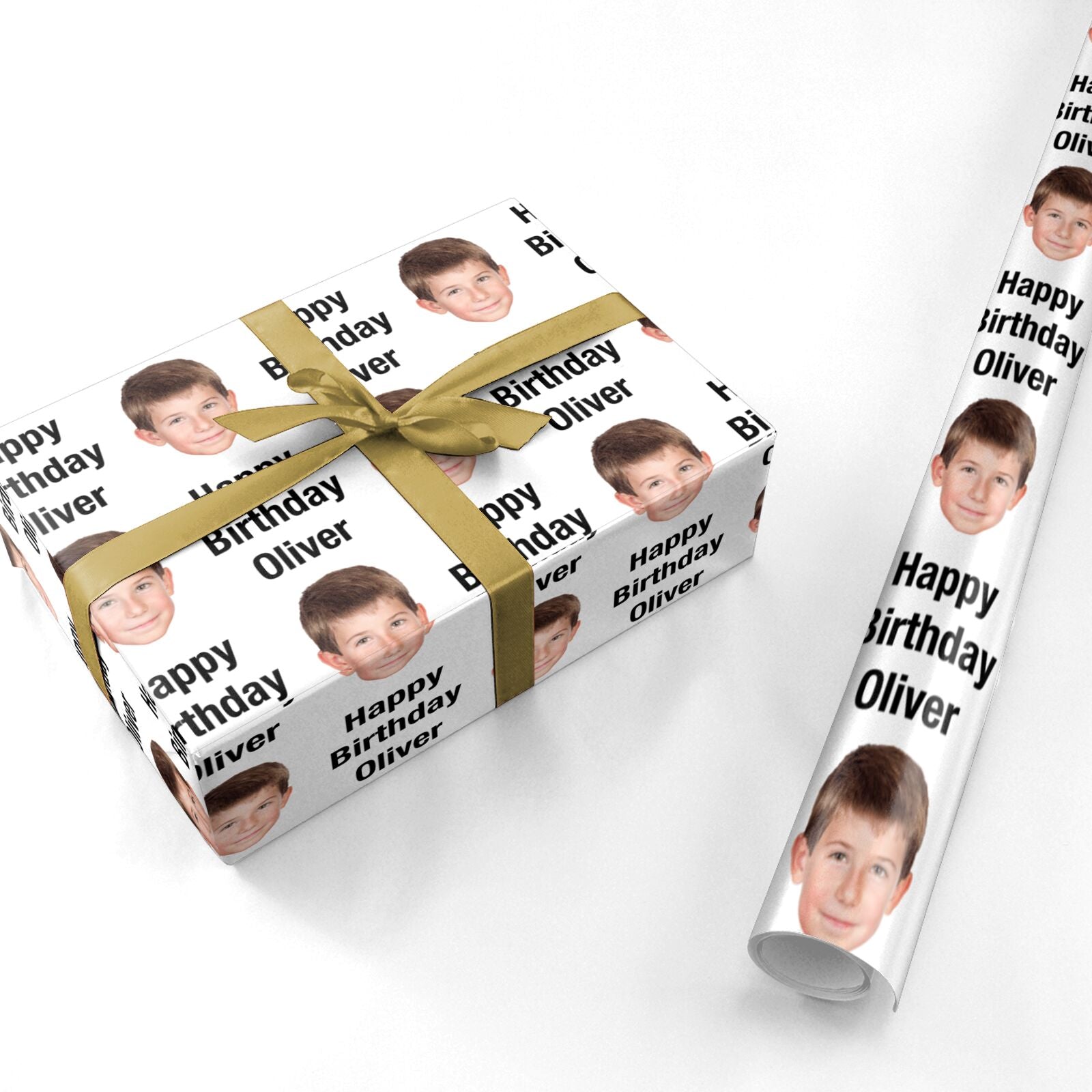 Custom Happy Birthday Face Personalised Wrapping Paper