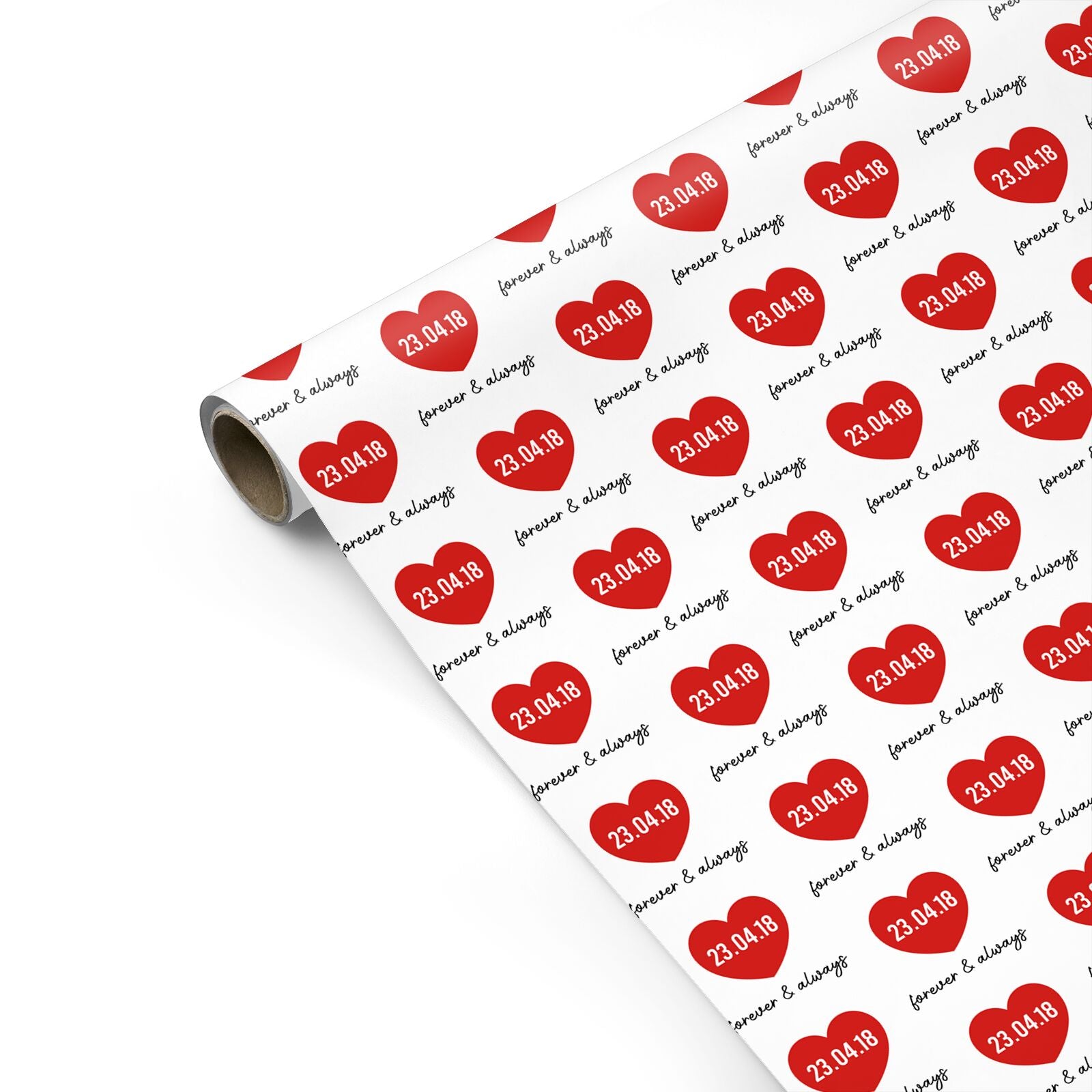 Forever and Always Personalised Personalised Gift Wrap