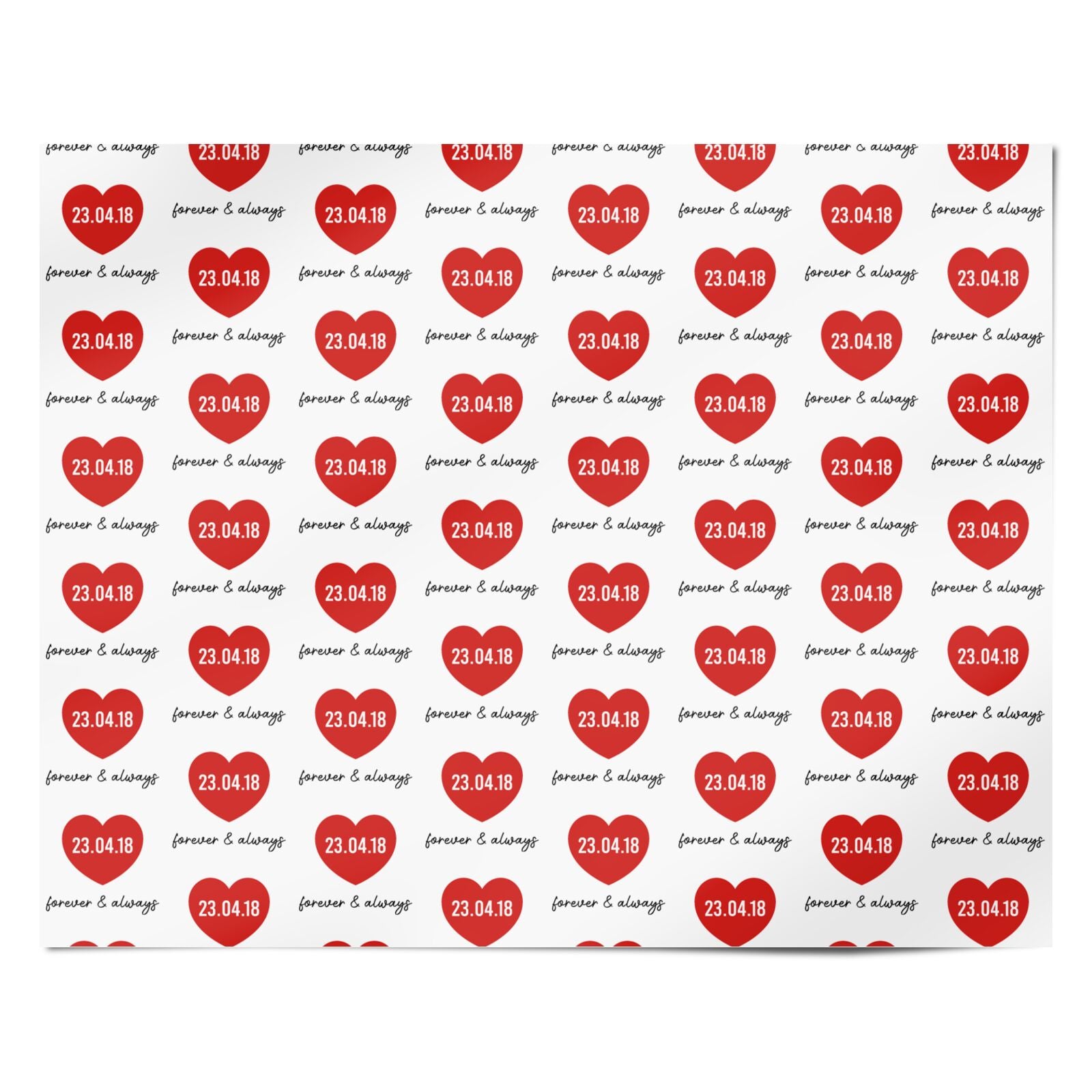 Forever and Always Personalised Personalised Wrapping Paper Alternative