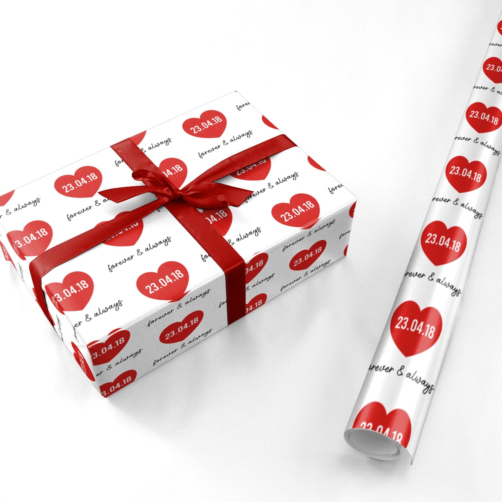 Forever and Always Personalised Personalised Wrapping Paper