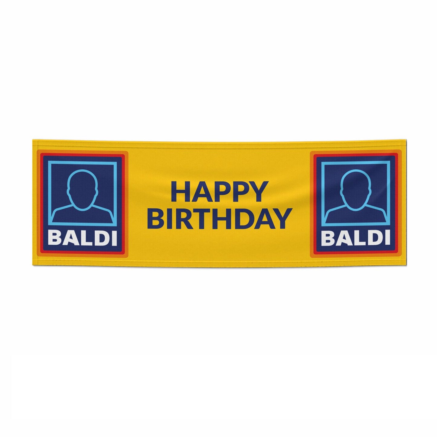 Funny Baldi Birthday 6x2 Paper Banner