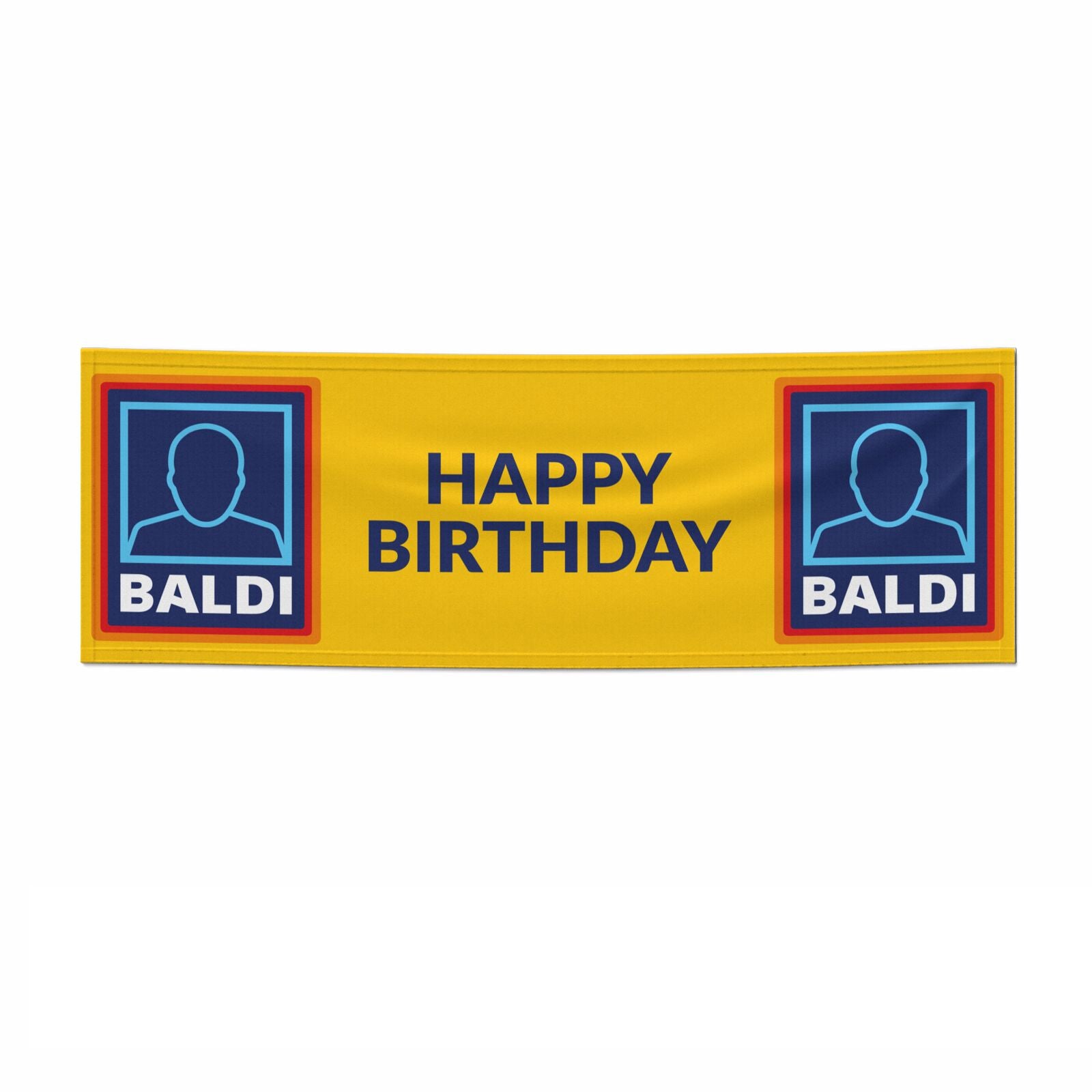 Funny Baldi Birthday 6x2 Paper Banner