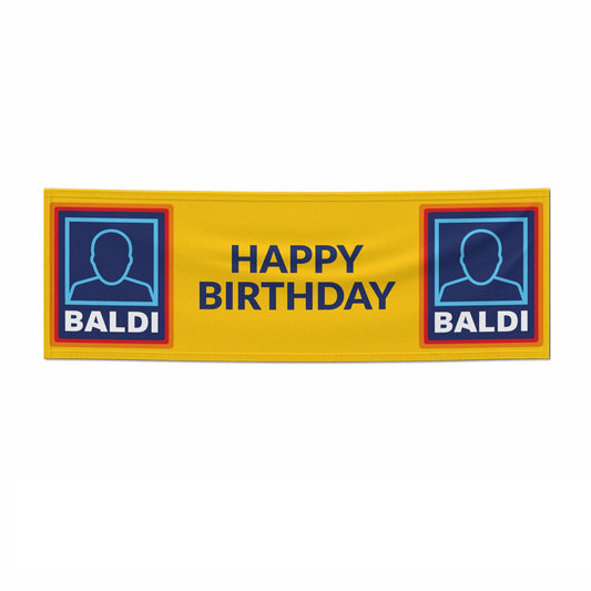 Funny Baldi Birthday 6x2 Paper Banner