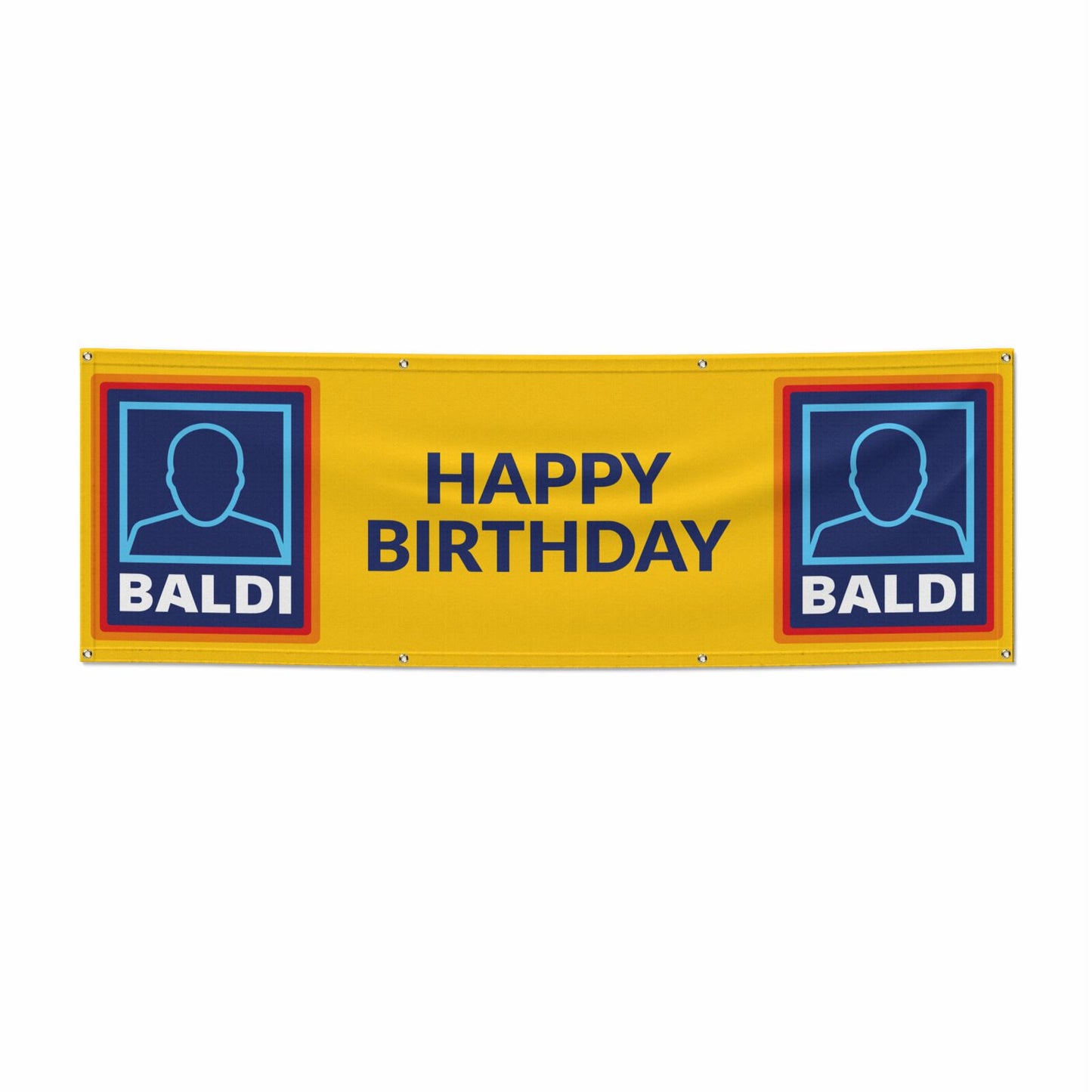 Funny Baldi Birthday 6x2 Vinly Banner with Grommets