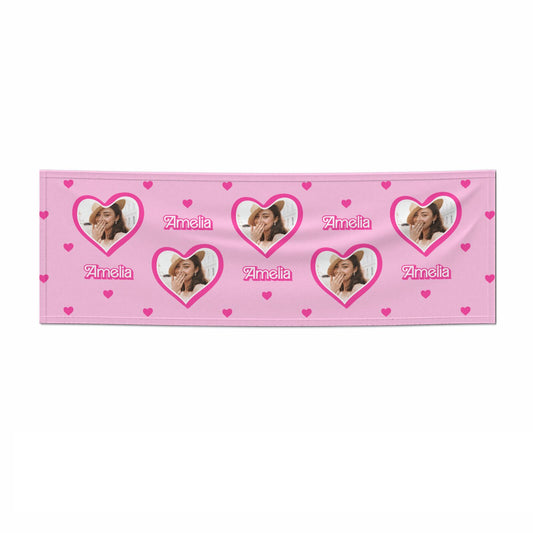 Girls Prink Photo Birthday 6x2 Paper Banner