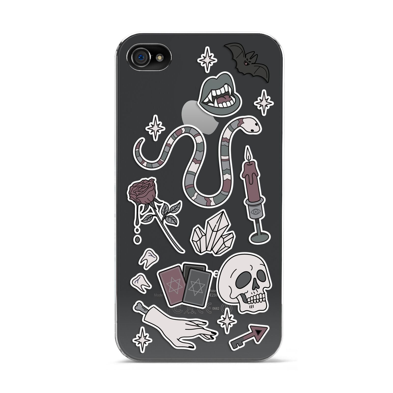 Halloween Spooky Stickers Apple iPhone 4s Case