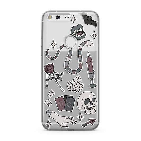 Halloween Spooky Stickers Google Pixel Case