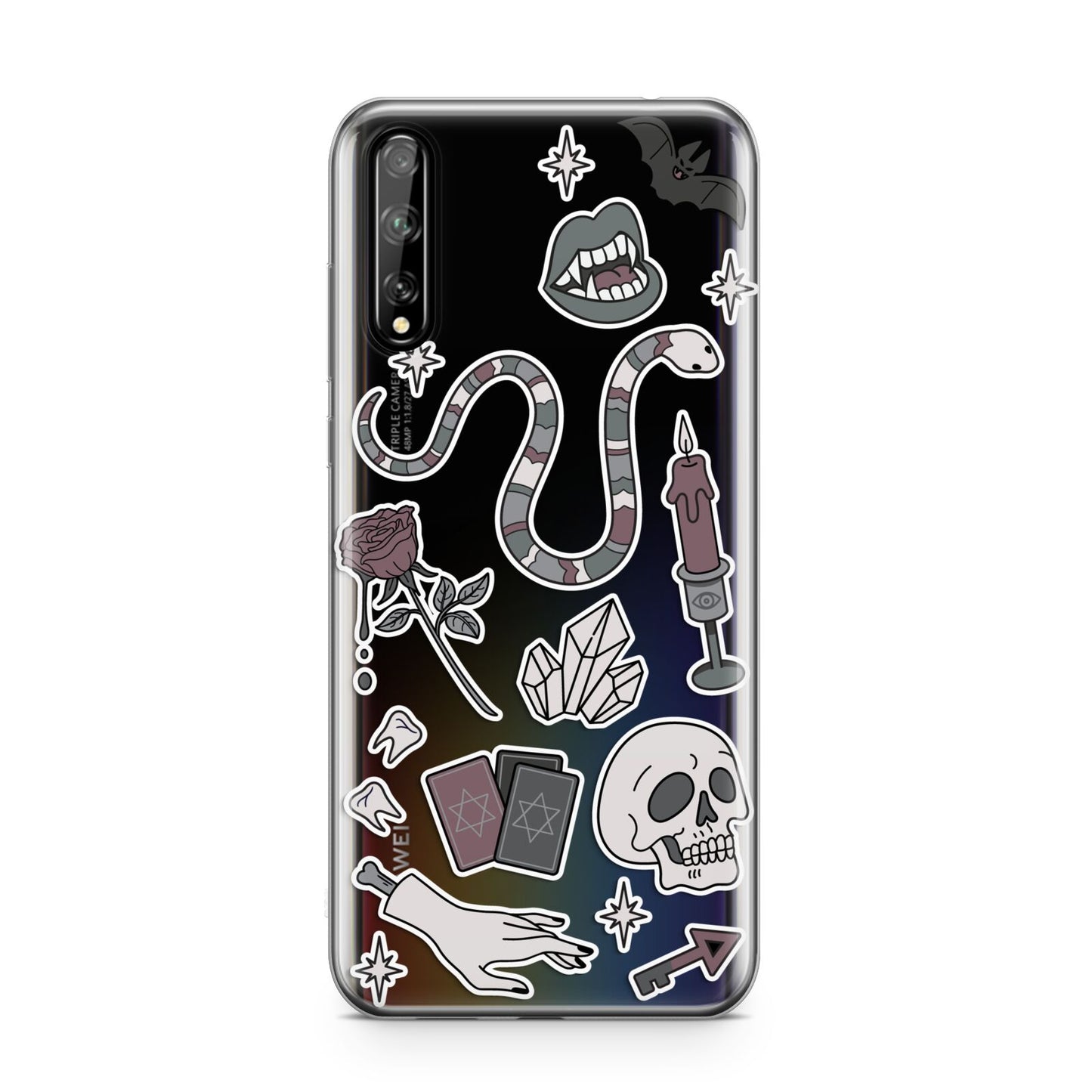 Halloween Spooky Stickers Huawei Enjoy 10s Phone Case