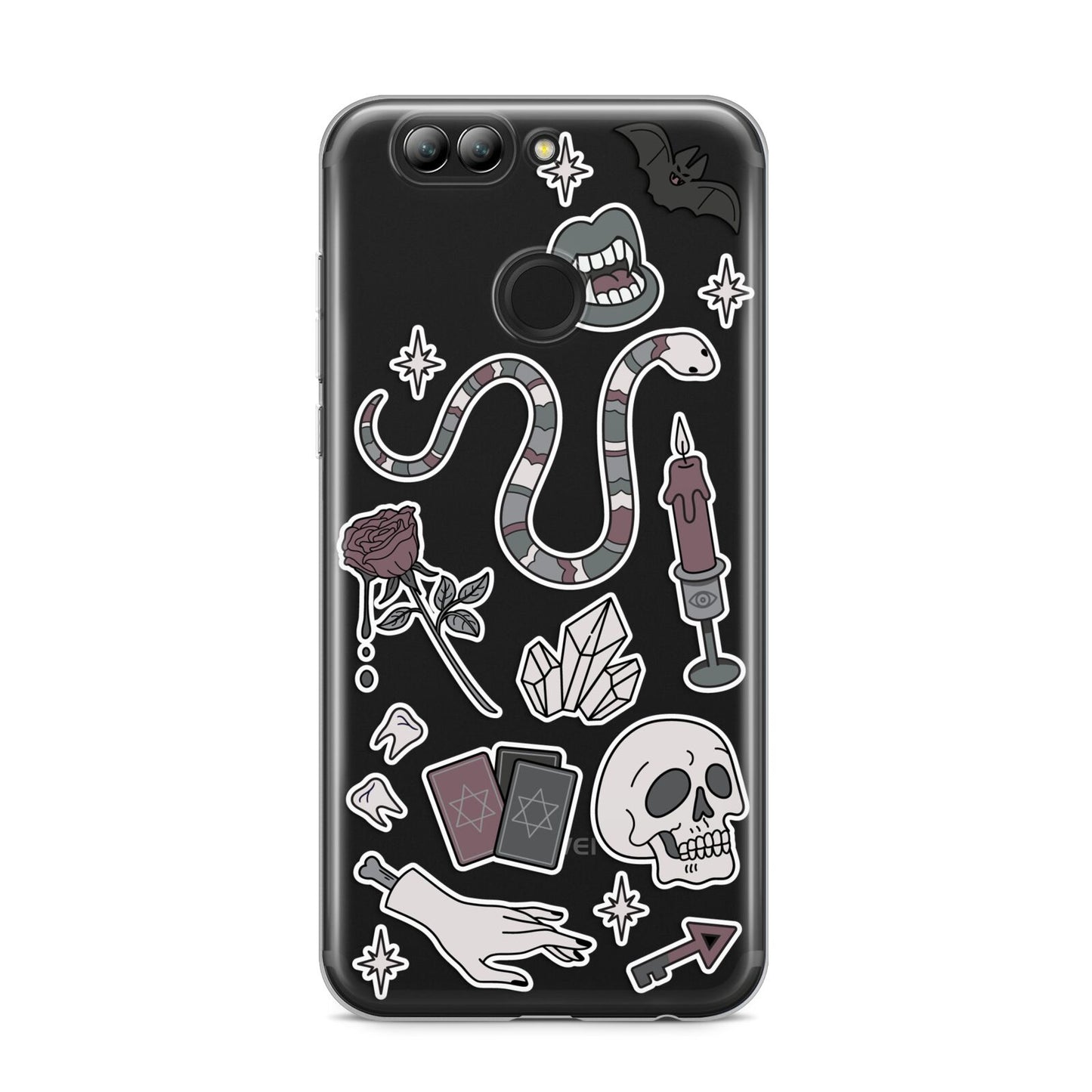 Halloween Spooky Stickers Huawei Nova 2s Phone Case