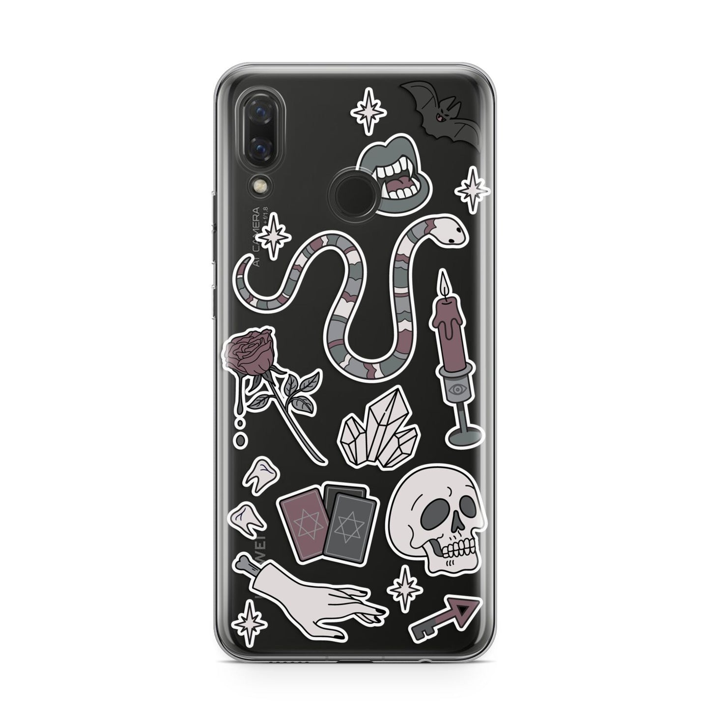 Halloween Spooky Stickers Huawei Nova 3 Phone Case