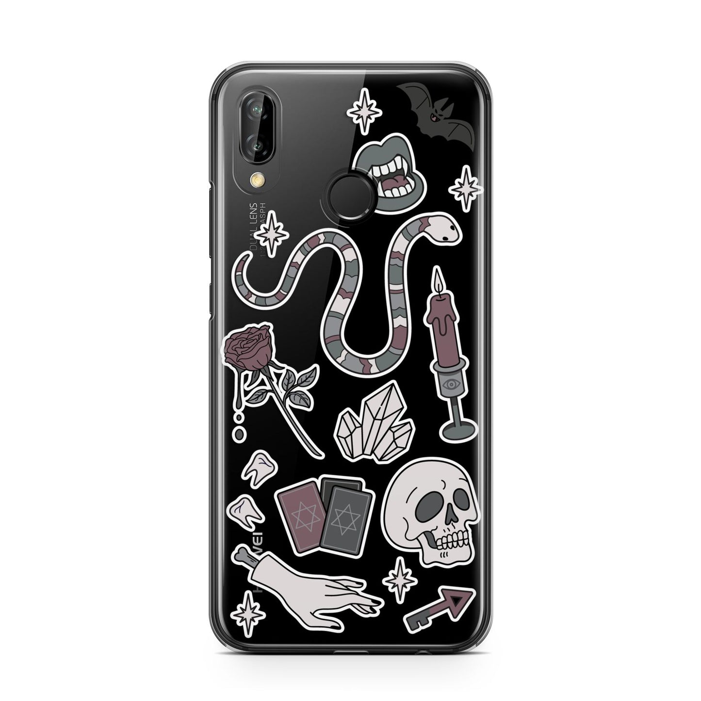 Halloween Spooky Stickers Huawei P20 Lite Phone Case