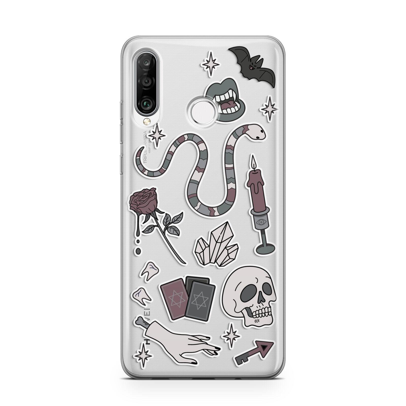 Halloween Spooky Stickers Huawei P30 Lite Phone Case