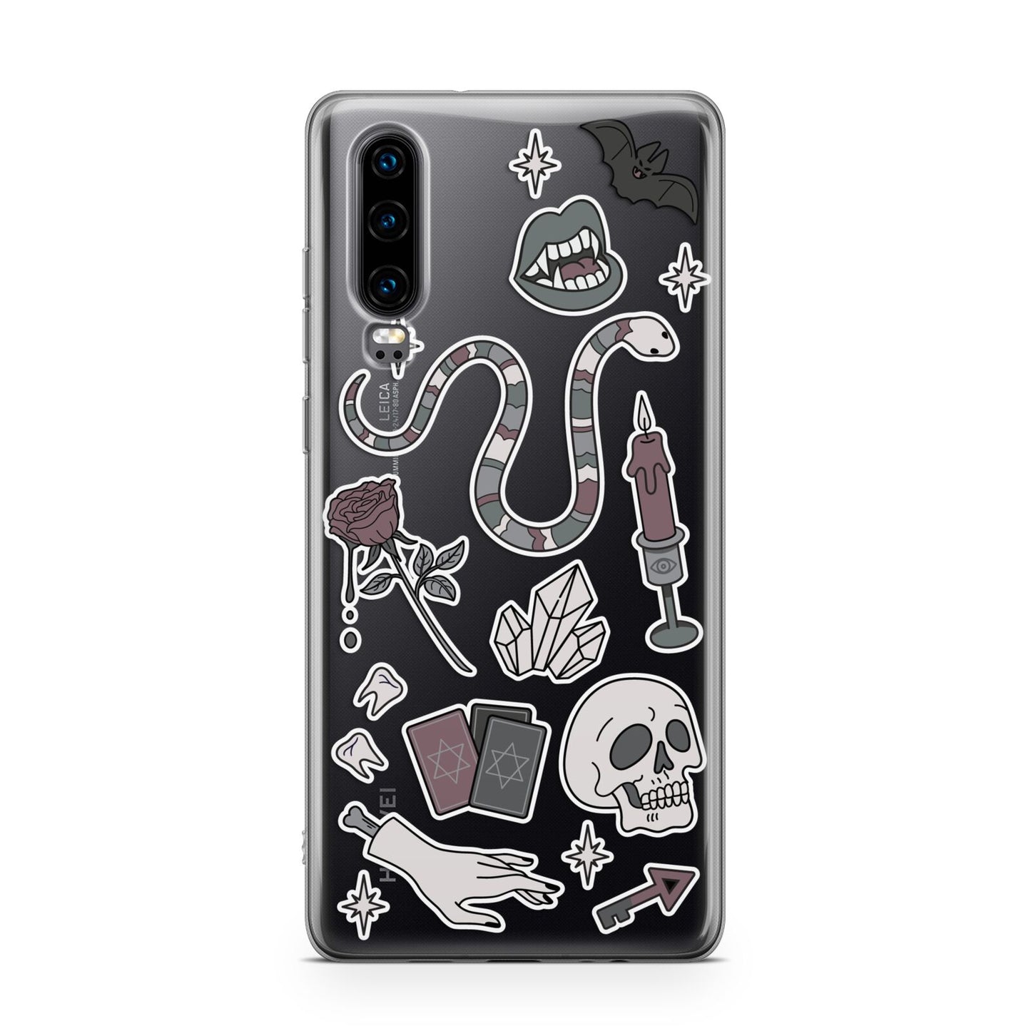 Halloween Spooky Stickers Huawei P30 Phone Case