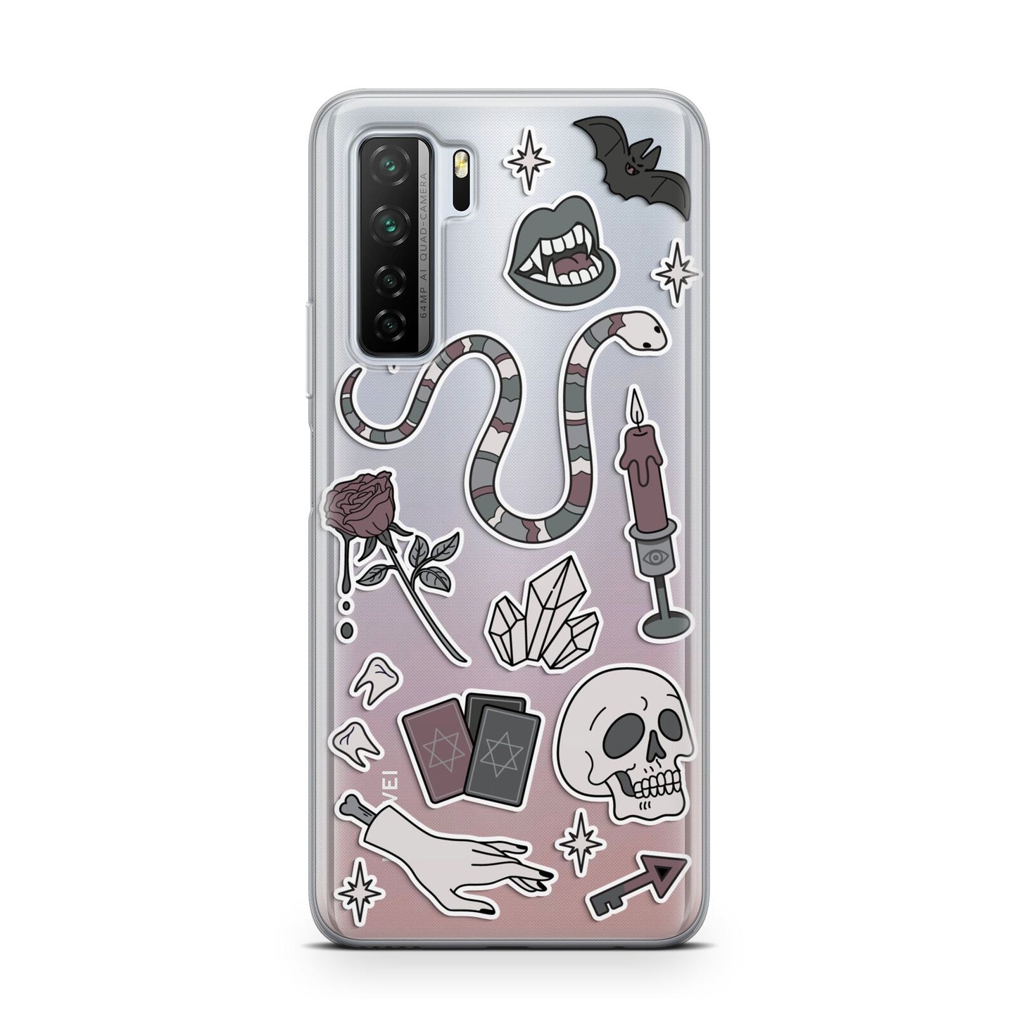 Halloween Spooky Stickers Huawei P40 Lite 5G Phone Case