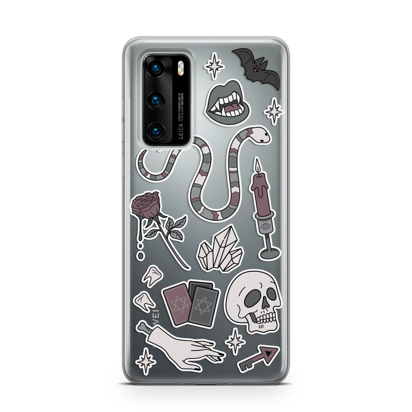 Halloween Spooky Stickers Huawei P40 Phone Case