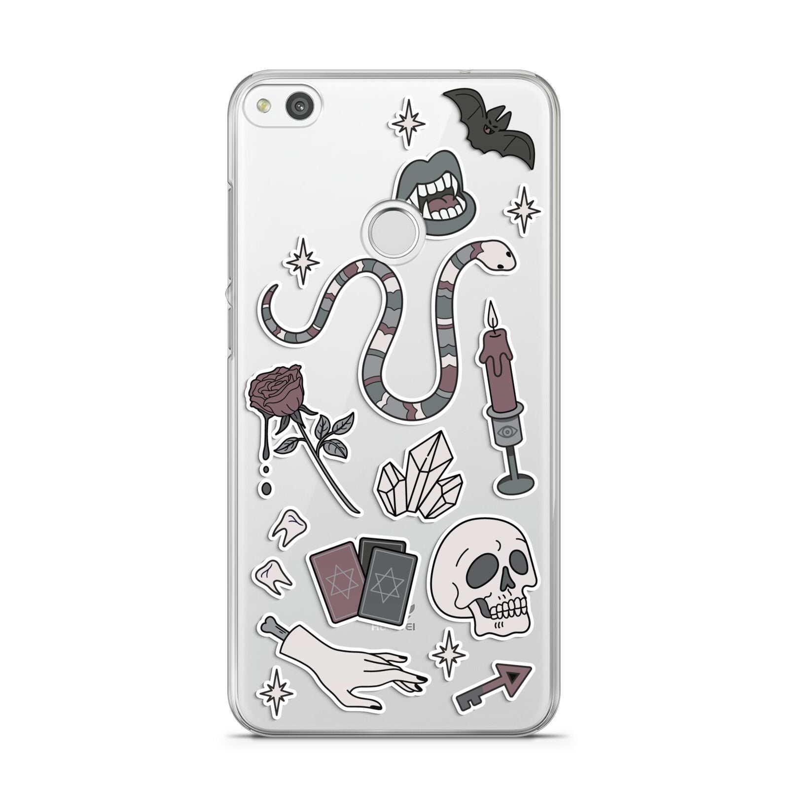 Halloween Spooky Stickers Huawei P8 Lite Case