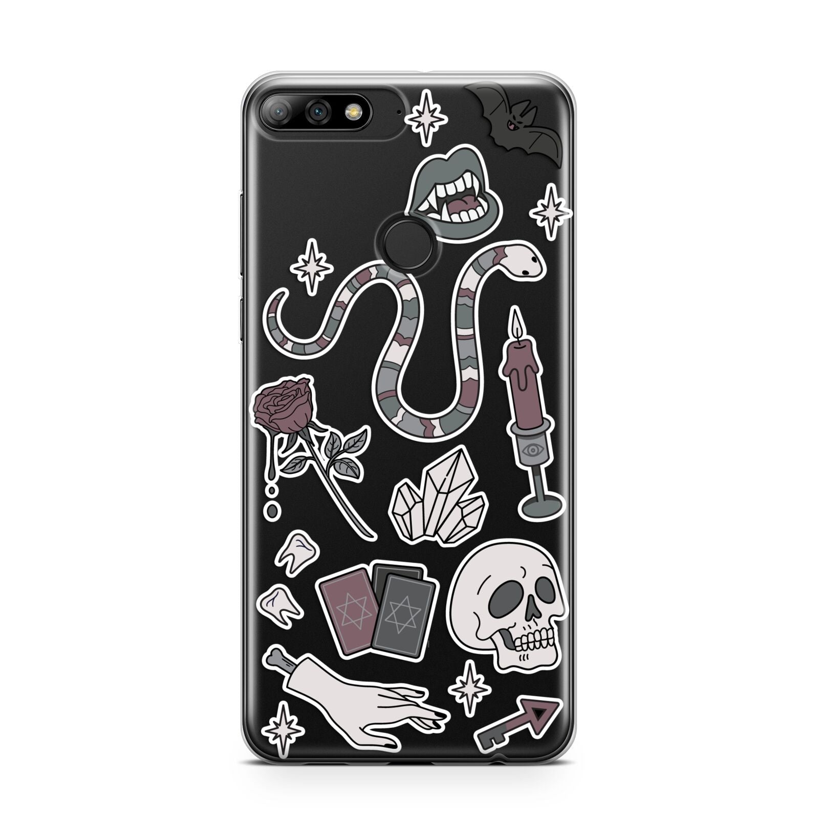 Halloween Spooky Stickers Huawei Y7 2018