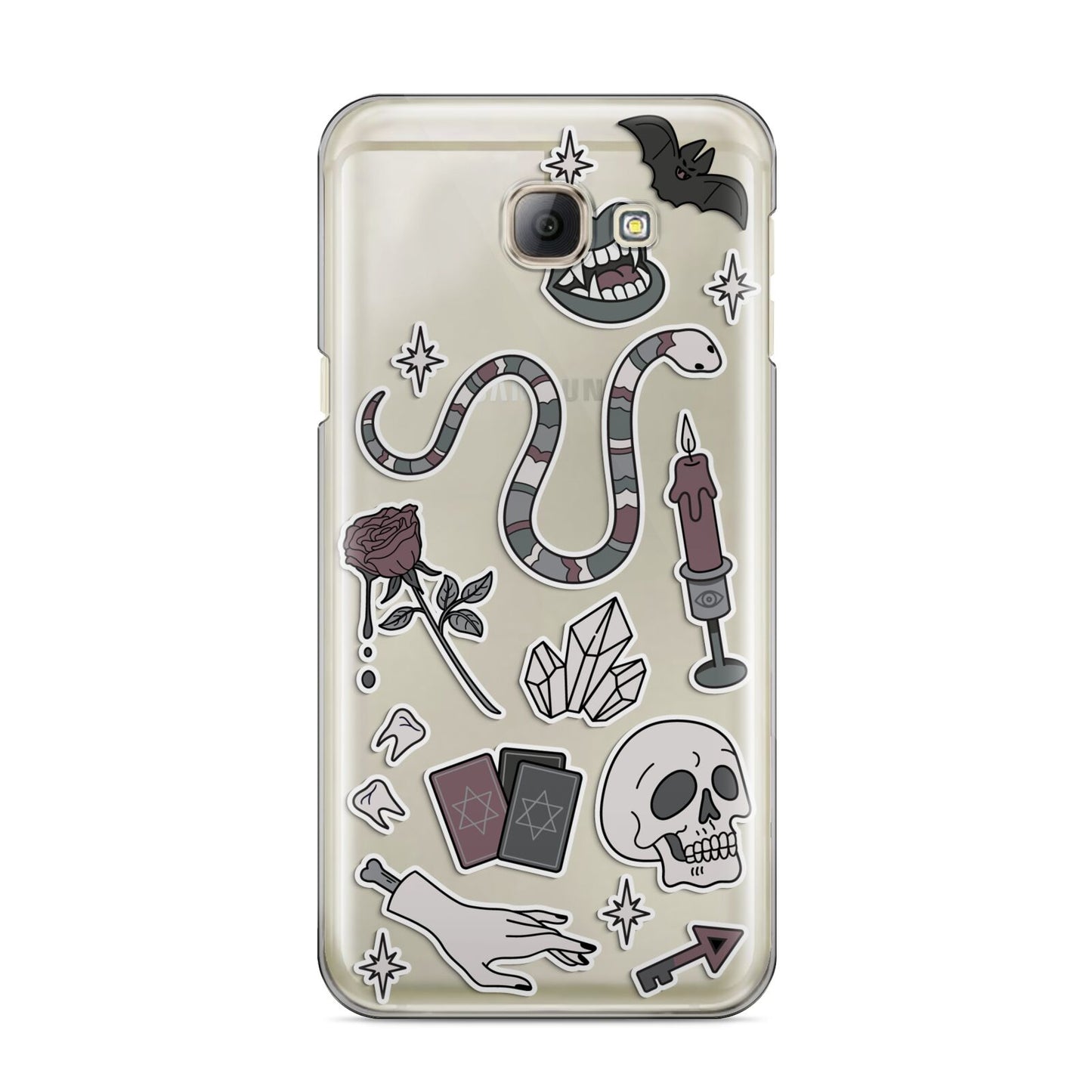 Halloween Spooky Stickers Samsung Galaxy A8 2016 Case