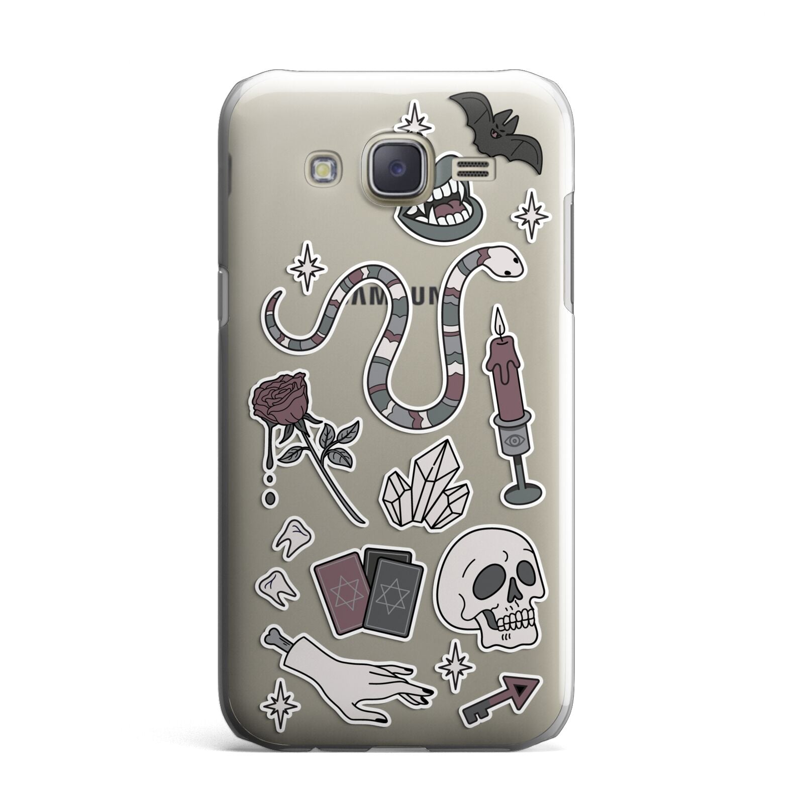 Halloween Spooky Stickers Samsung Galaxy J7 Case