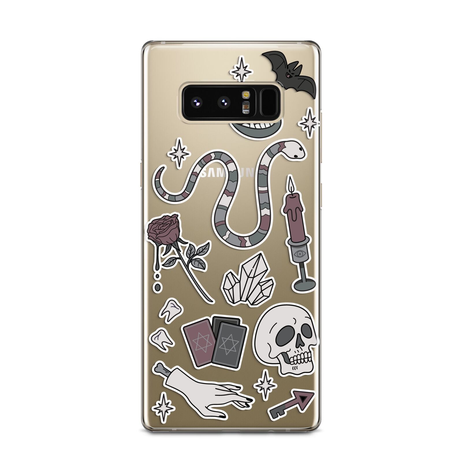 Halloween Spooky Stickers Samsung Galaxy Note 8 Case