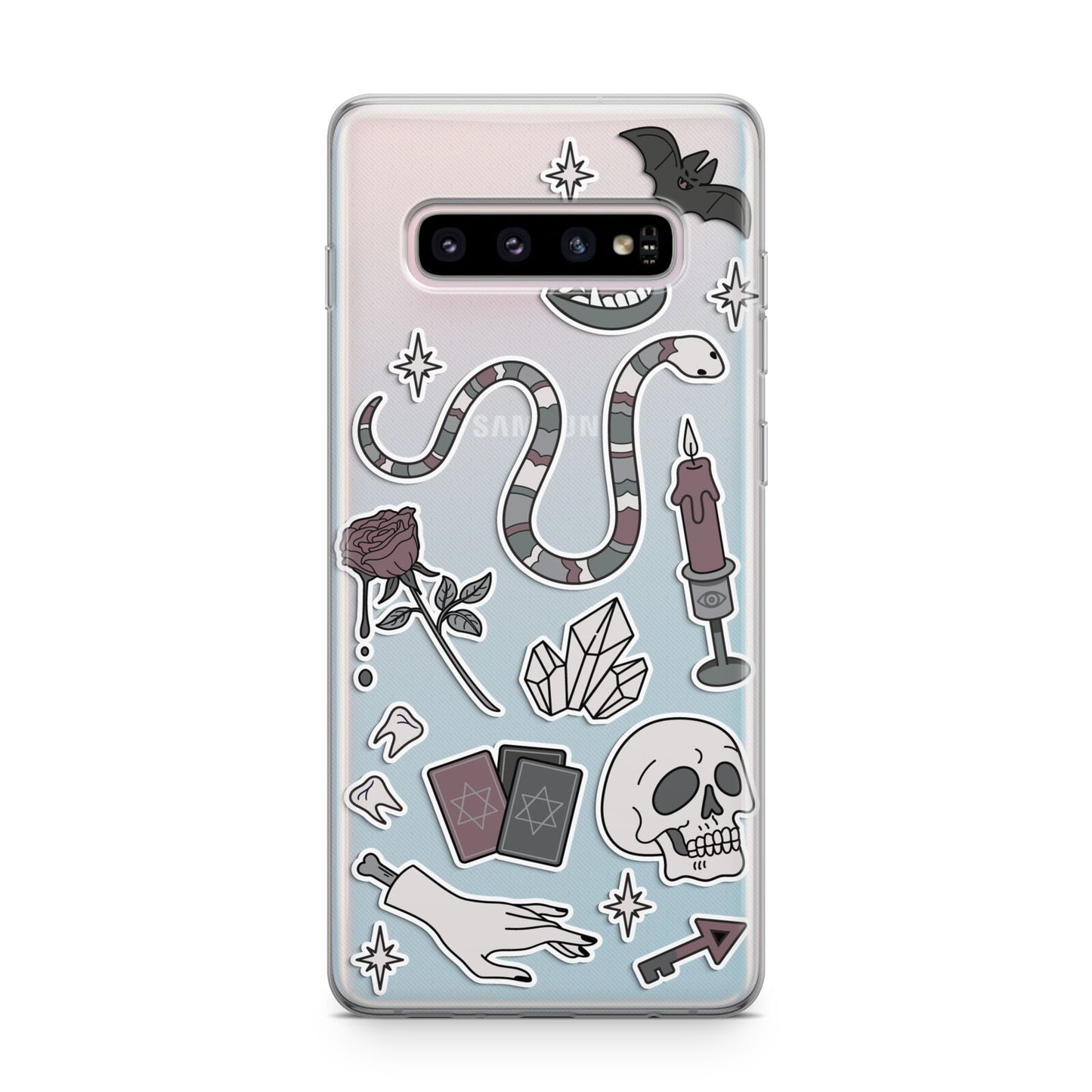 Halloween Spooky Stickers Samsung Galaxy S10 Plus Case