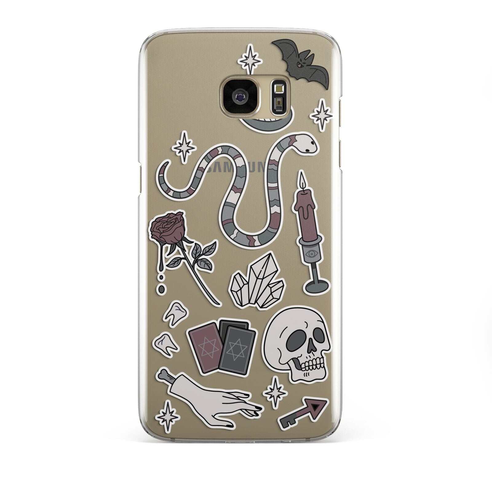 Halloween Spooky Stickers Samsung Galaxy S7 Edge Case