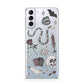 Halloween Spooky Stickers Samsung S21 Plus Phone Case