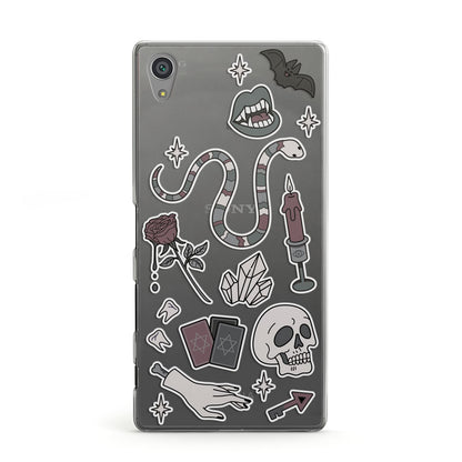 Halloween Spooky Stickers Sony Xperia Case